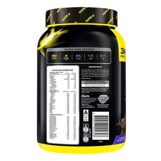 Vital Strength WPI Plus 100 Whey Protein Isolate - Chocolate 1kg-Auzzi Store