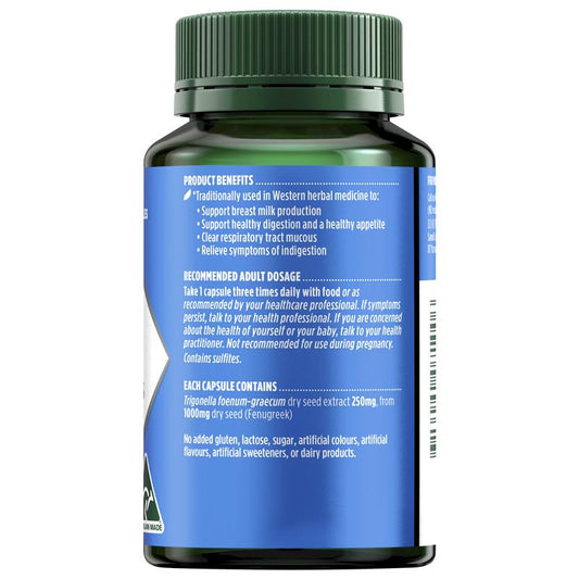 Nature's Own Fenugreek 1000mg 60 Capsules - Support for Digestion-Auzzi Store