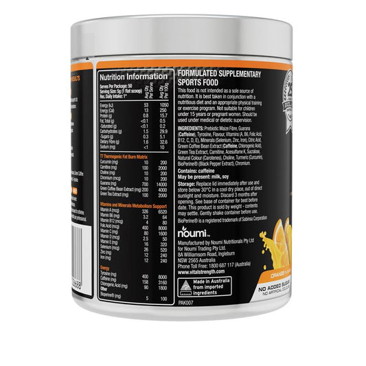 Vital Strength Hydroxy Ripped Thermogenic Matrix - Orange 250g – view 2