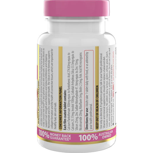 Caruso’s Hair Food Supplement 60 Tablets – Supports Hair Growth & Nail Health – view 2 - Auzzistore