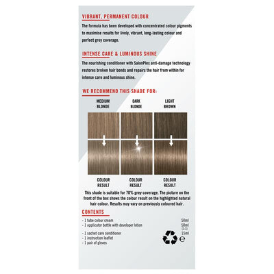 Schwarzkopf Live Colour Permanent 7.1 Medium Ash Blonde - 50ml