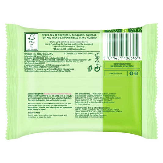 Simple Cleansing Facial Wipes - 7 Pack for Gentle Cleansing-Auzzi Store