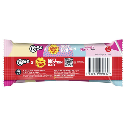 BSc x Chupa Chups Soft Protein Bar - Vanilla - 55g