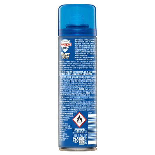 Aerogard Heavy Duty 40% DEET Insect Repellent 150g Aerosol-Auzzi Store