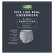 Depend Real Fit Men’s Disposable Underwear Large 16 Pack – 12H Leak Protection – view 3