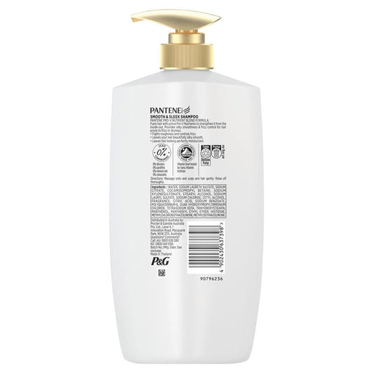 Pantene Pro-V Smooth & Sleek Shampoo 900ml - Frizz Control & Shine-Auzzi Store