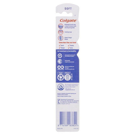 Colgate 360 Whole Mouth Clean Compact Head Toothbrush - Soft-Auzzi Store
