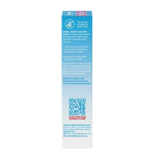 Dermal Therapy Acne Spot Cream 30g - Targeted Breakout Treatment – view 2