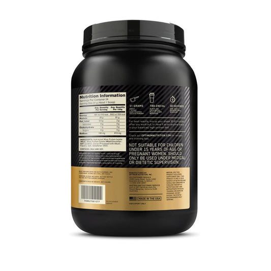 Optimum Nutrition Gold Standard 100% Isolate Protein - Chocolate 744g