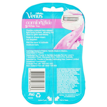 Gillette Venus White Tea 3-Blade Disposable Razor 2-Pack