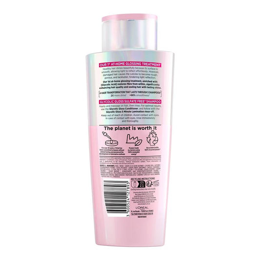 L'Oreal Paris Elvive Glycolic Gloss Shampoo 200ml - At-Home Hair Glossing Treatment – view 2