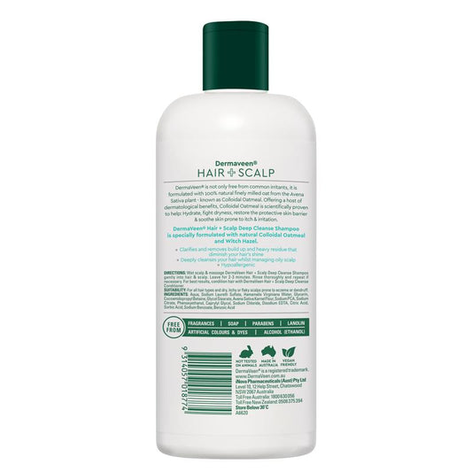 DermaVeen Hair + Scalp Deep Cleanse Shampoo 500ml – view 2