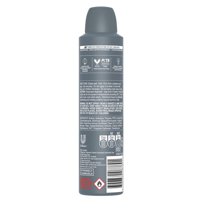 Dove Men+Care Advanced Clean Comfort Antiperspirant Spray 250ml