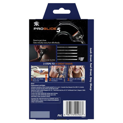 Gillette ProGlide Men's Razor Kit with FlexBall & 5-Blade Refills, 4-Pack
