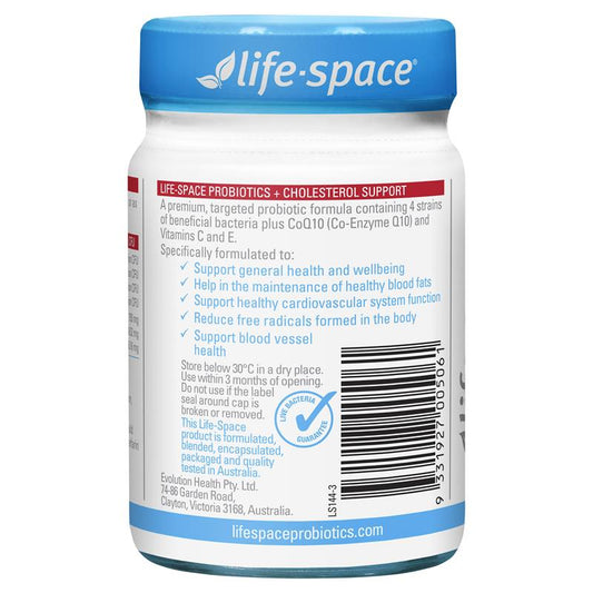 Life-Space Probiotic with CoQ10 & Vitamins C/E for Cholesterol Support - 50 Caps – view 2