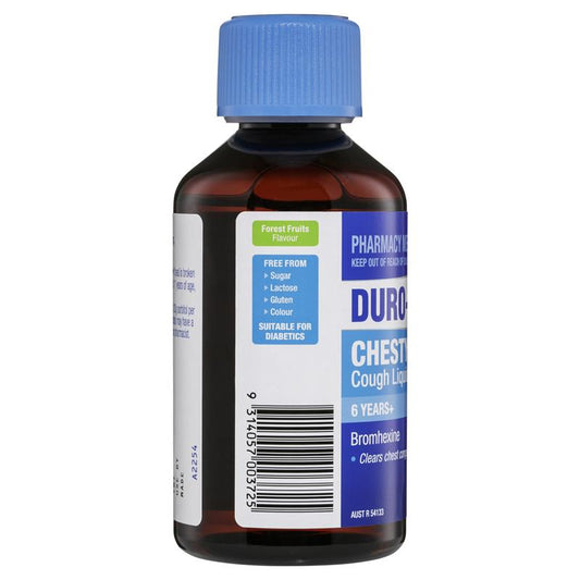 DURO-TUSS Chesty Cough Liquid 6 Years+ 200mL - Sugar-Free Relief-Auzzi Store