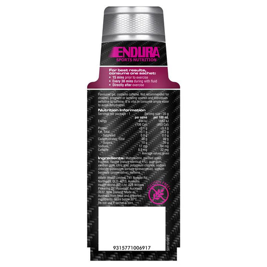 Endura Sports Energy Gel Raspberry 35g - Energize Your Performance-Auzzi Store