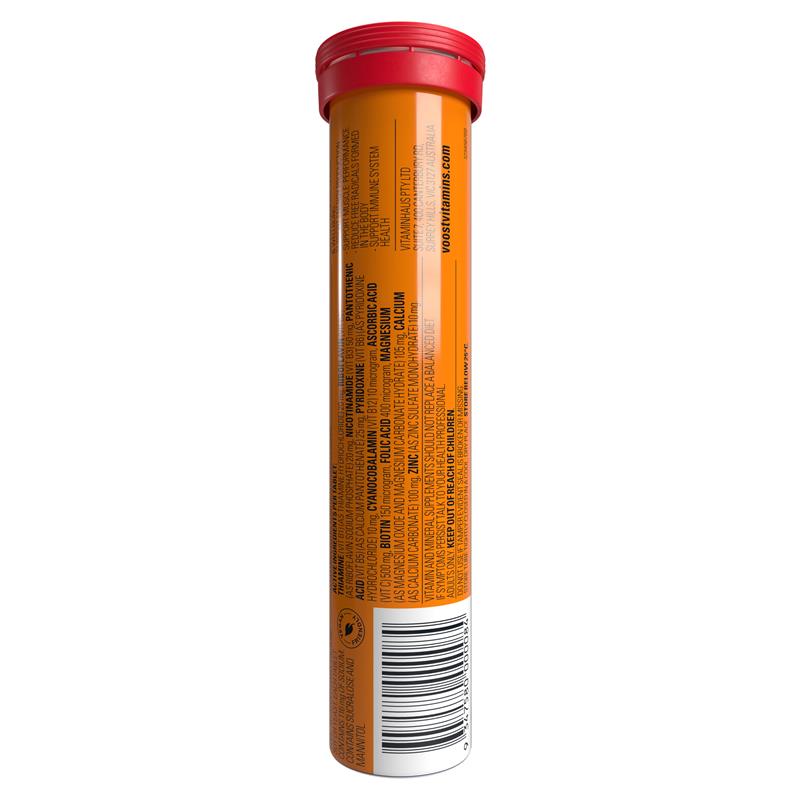 Voost Vitamin B+ Orange Effervescent Tablets - 20 Vegan Supplements