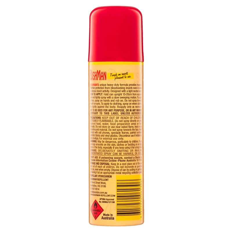 Bushman Heavy Duty Insect Repellent Aerosol 130g - Maximum Insect Defense-Auzzi Store