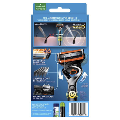 Gillette Proglide Power Razor + 2 Blades - Precision and Comfort