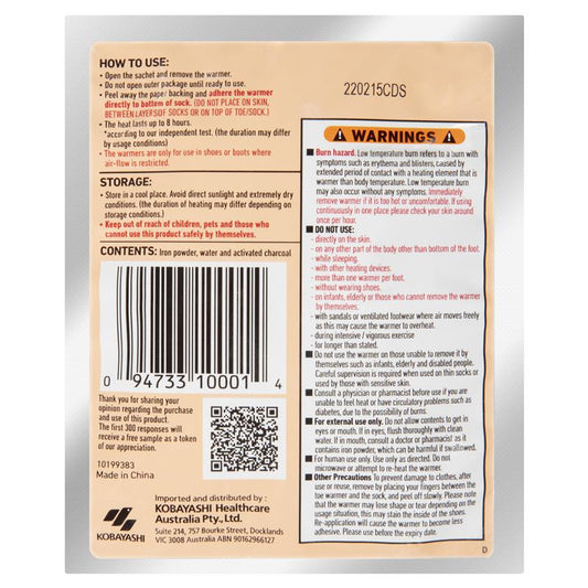 Hot Hands Toasti Toe Warmers - 2 Pack-Auzzi Store