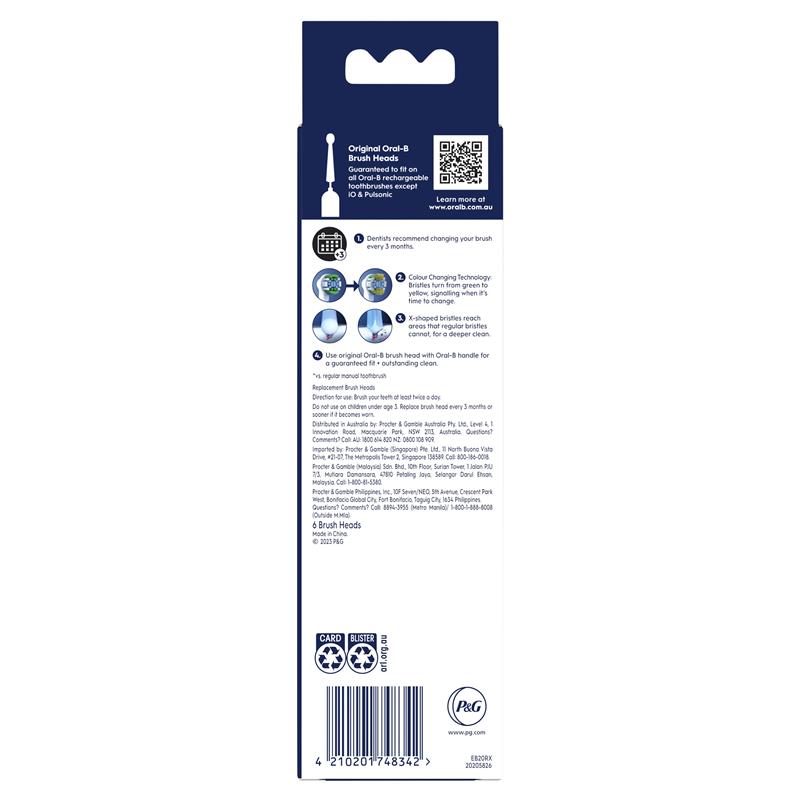Oral-B Power Toothbrush Everyday Clean Refills - 6 Pack – Auzzi Store