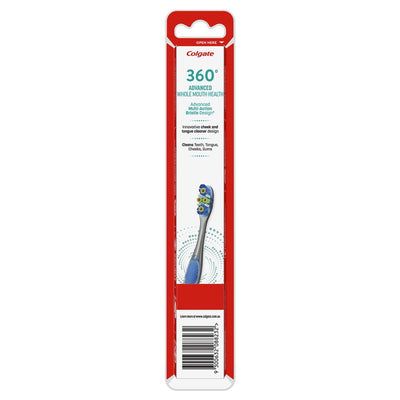 Colgate 360 Advanced Active Plaque Removal Toothbrush - Medium