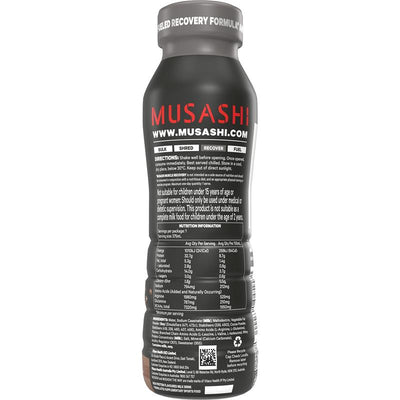Musashi Muscle Recovery Chocolate Drink 375ml - Advanced Sports Fuel