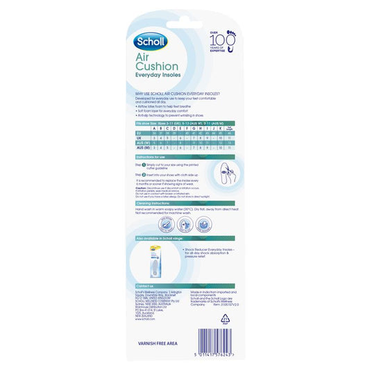 Scholl Air Cushion Daily Insole - Auzzi Store