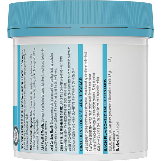 Swisse Glucosamine Sulfate 1500mg Joint Support – 180 Tablets – view 2