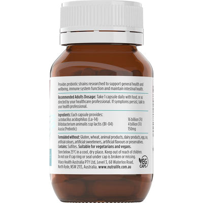 Nutra-Life ProBiotica Daily Health Vegan Probiotic 20 Billion CFU 30 Capsules