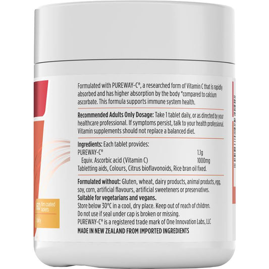 Nutra-Life Rapid-C 1000Mg - 60 Tablets for Immune Support