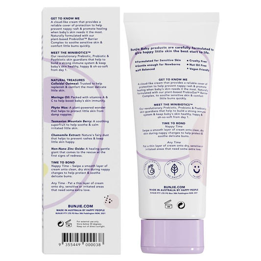 Bunjie Baby Nappy Rash and Barrier Cream - 90g of Gentle Care - Auzzi Store