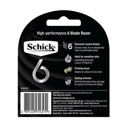 Schick Hydro 6 Refill - 4 Pack High-Performance Blades – view 2