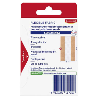 Elastoplast Flexible Fabric Dressing - 6cm x 10cm, 10 Pack