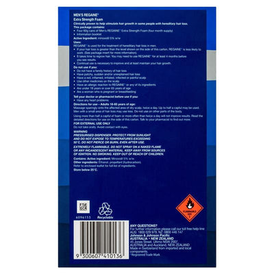 REGAINE Men's Extra Strength Foam - 4 Month Supply