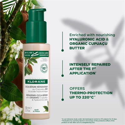 Klorane Repairing Serum With Organic Cupuacu 100ml - Nourishing Hair Treatment