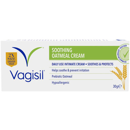 Vagisil Oatmeal Soothing Cream 30g – Fragrance-Free Intimate Care