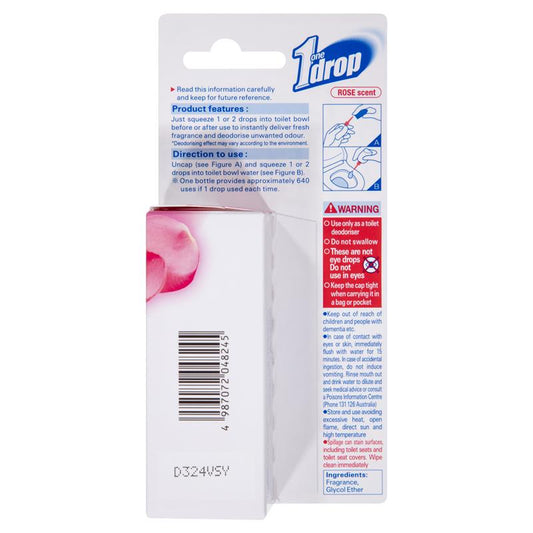 One Drop Toilet Deodoriser - Rose Scent - 20 mL - Auzzi Store
