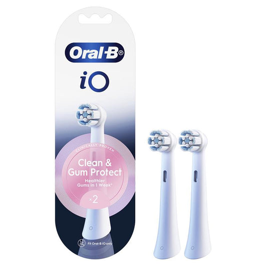 Oral-B iO Clean & Gum Protect Brush Head Refills - White, 2 Pack – view 2