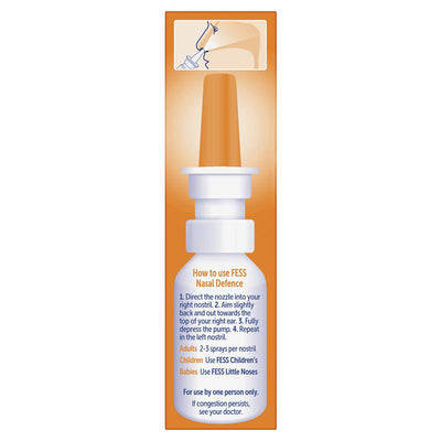 Fess Nasal Defence Spray with Tea Tree Oil & Vitamin E - 30ml for Nasal Relief