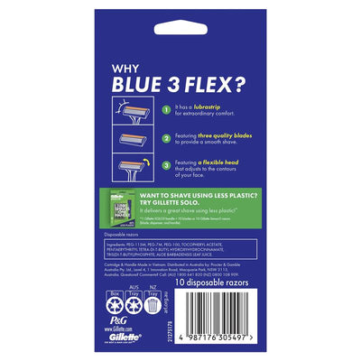 Gillette Blue III Disposable Razors - 10 Pack