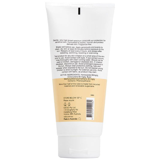 Natio Sensitive Skin Sunscreen SPF 50+ - 200ml – view 2