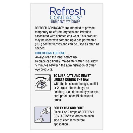 Refresh Contact Eye Drops 15ml - Comfort for Contact Lens Wearers-Auzzi Store