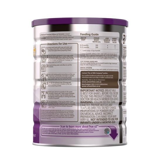 A2 Platinum Premium Follow On Formula Stage 2 From 6 Months 900g – view 2