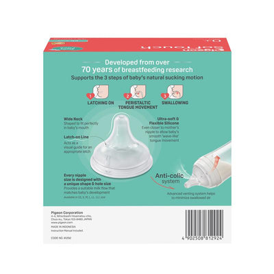Pigeon SofTouch 160ml PP Bottle Twin Pack - Sustainable Feeding Solution
