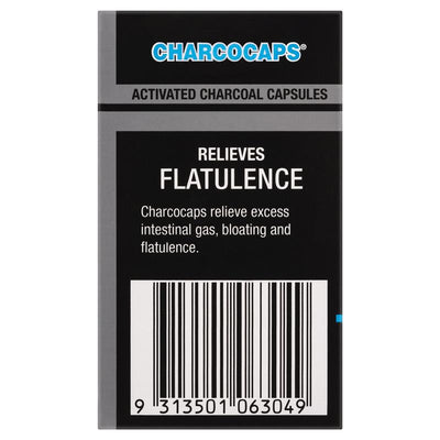 Charcocaps 200mg - 60 Activated Charcoal Capsules