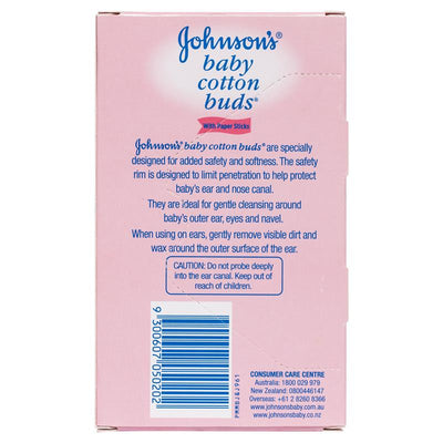 Johnson's Baby Cotton Applicator Buds 60 Pack