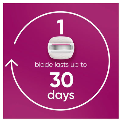 Gillette Venus Comfort Glide Sugarberry 5-Blade Razor Refills - 4 Blades