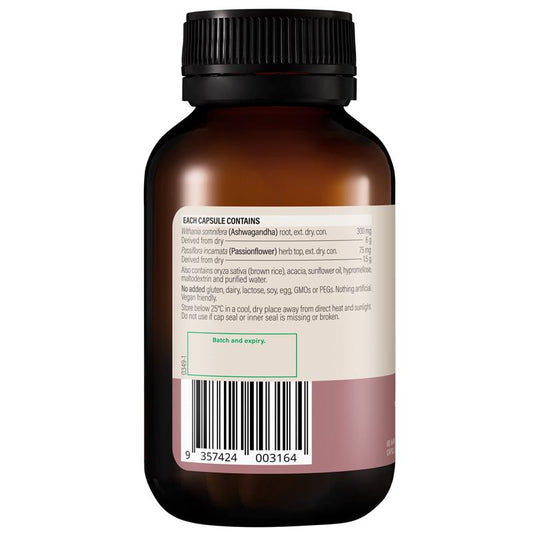Wanderlust Ashwagandha + Sleep 60 Capsules - Stress Relief & Sleep Aid